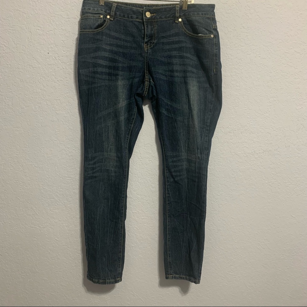 Coogi Women High Rise Bling Blue Jeans